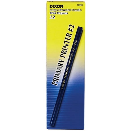 Dixon No.1 Primary Printer Pencil, 12PK DIXX18995